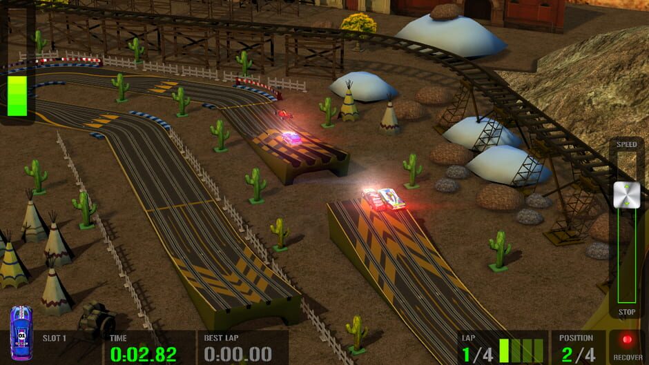 HTR+ Slot Car Simulation Screenshot