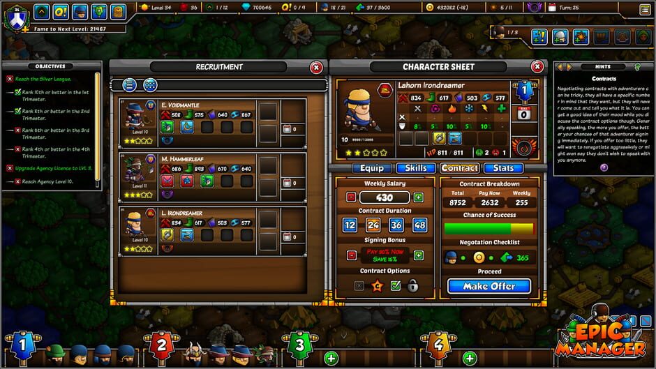 Epic Manager - Create Your Own Adventuring Agency Screenshot