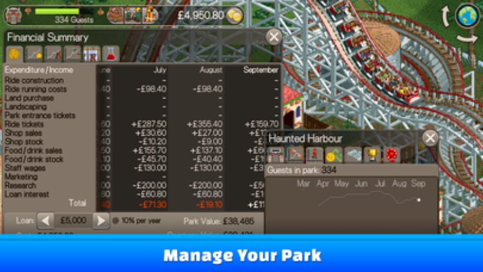 RollerCoaster Tycoon Classic Screenshot