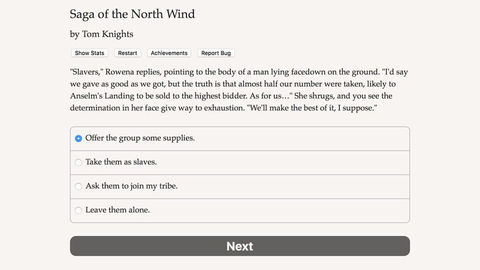 Saga of the North Wind Screenshot