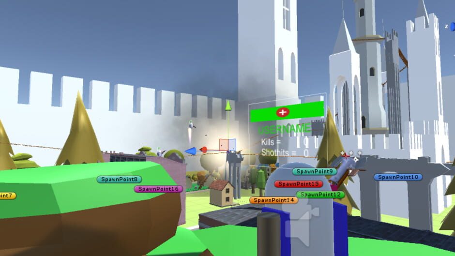 Arcade Style Bot Ball Shooting Multiplayer Game Screenshot