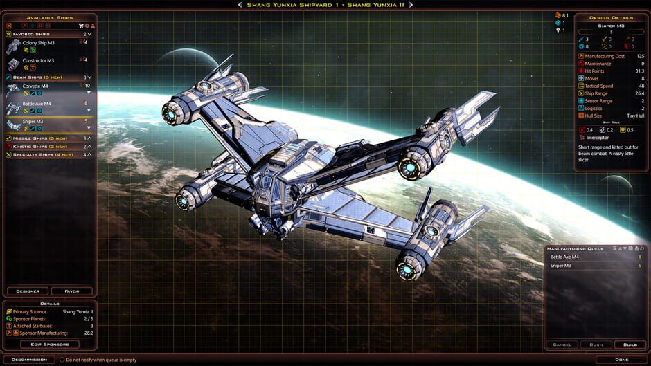 Galactic Civilizations III: Crusade Screenshot