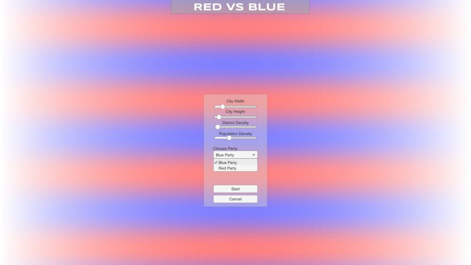 Gerrymandering: Red vs Blue Screenshot
