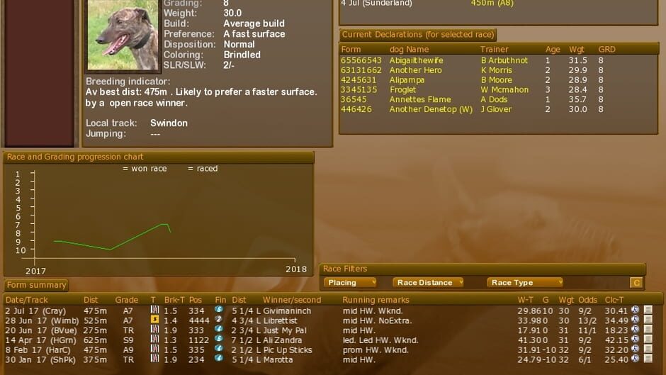 Greyhound Manager 2 Rebooted Screenshot