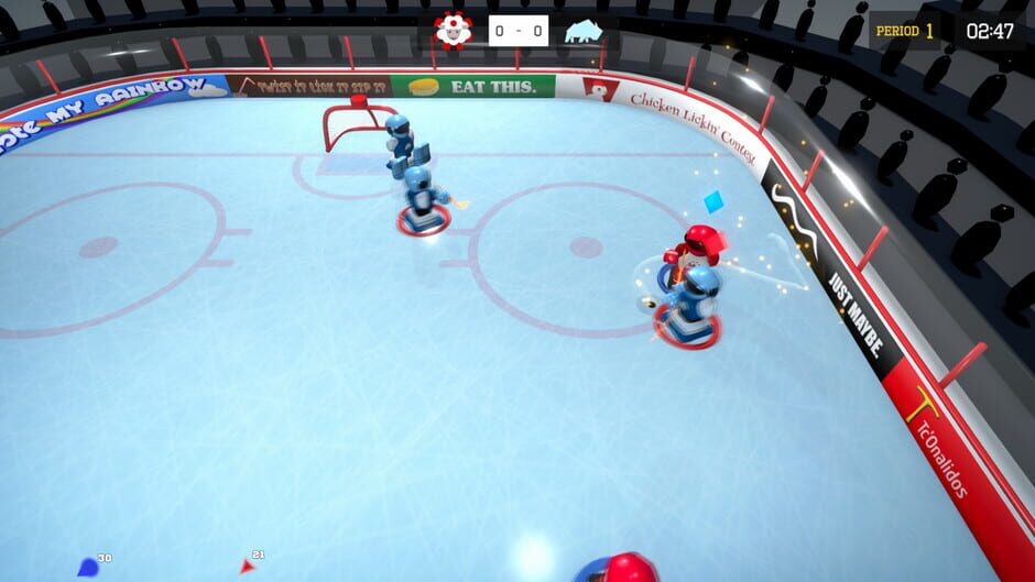 3 on 3 Super Robot Hockey Screenshot