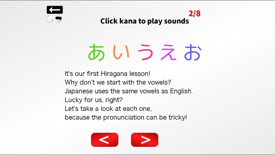 Let's Learn Japanese! Hiragana Screenshot