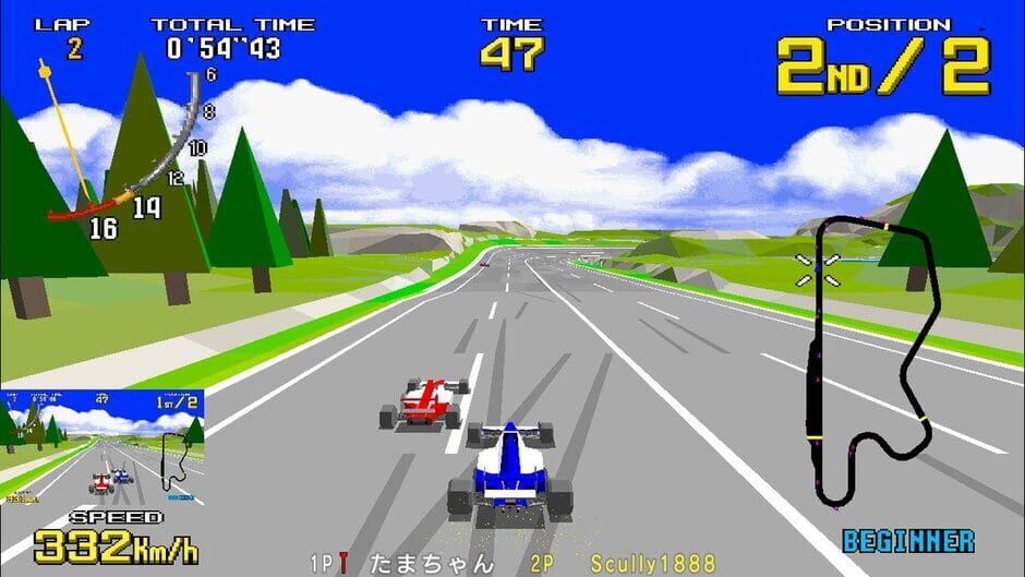 Sega Ages Virtua Racing Screenshot