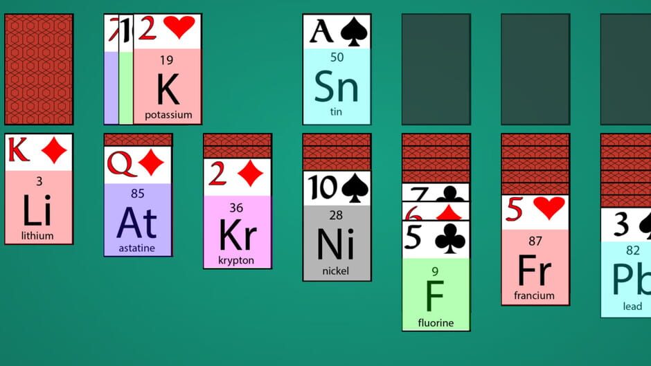 Solitaire: Learn Chemistry! Screenshot
