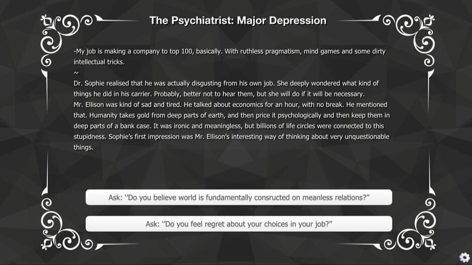The Psychiatrist: Major Depression Screenshot