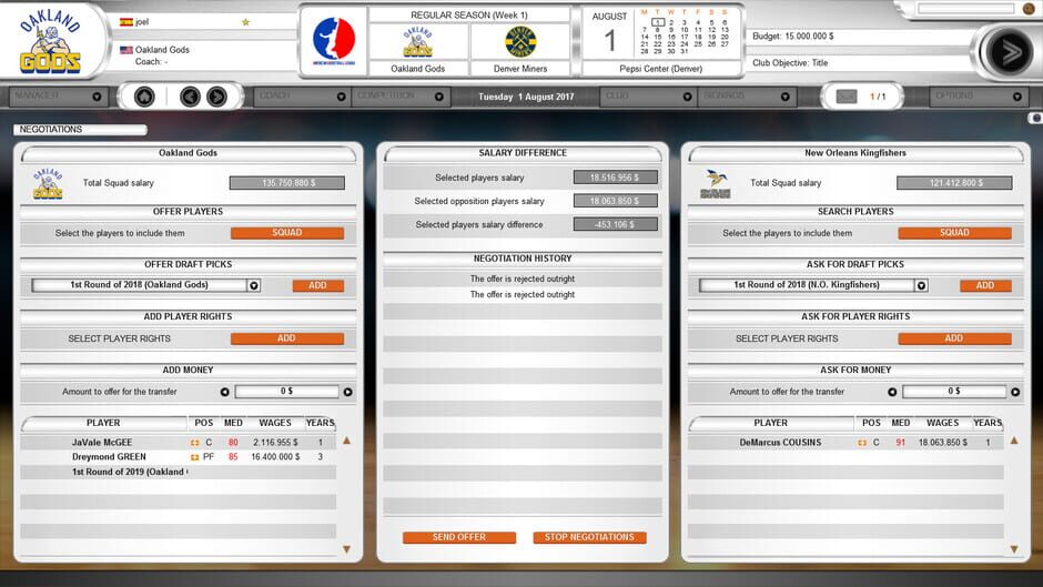 International Basketball Manager Screenshot