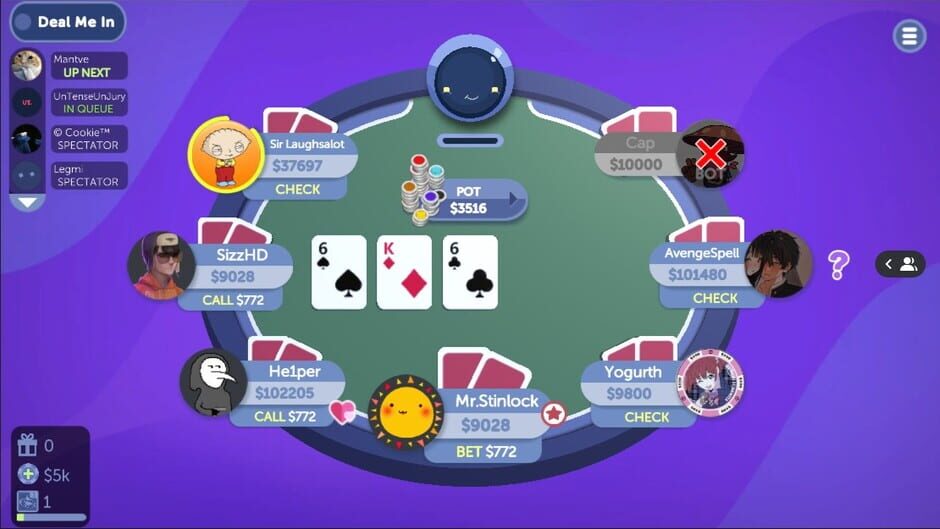 Discord Poker Night Screenshot