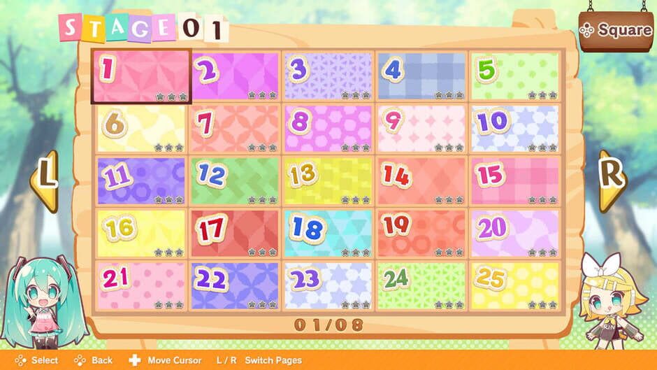 Hatsune Miku Connecting Puzzle Tamagotori Screenshot