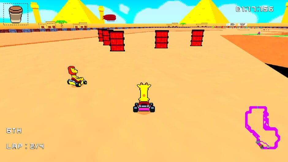 Retro Kart Rush Screenshot