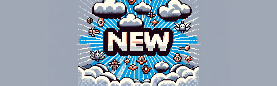 Pixelart New – Symbol für neueste Nintendo Switch Spiele 2024